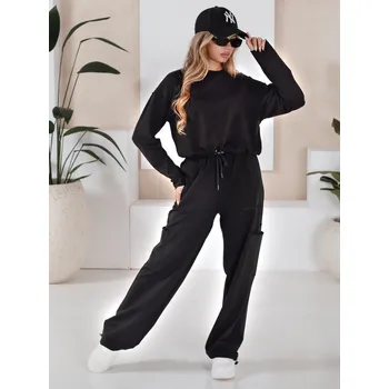 Dámská tepláková souprava CHARM černá Dstreet Barva: černá, Velikost: L