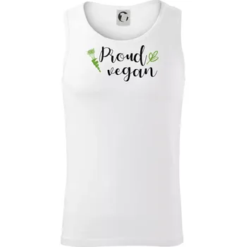 Proud vegan - Tílko pánské Core - 2XL ( Bílá )