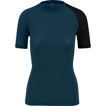 cyklistický dres KARPOS Cyklistické triko s krátkým rukávem - DINAMICO MERINO 130 W - modrá/černá