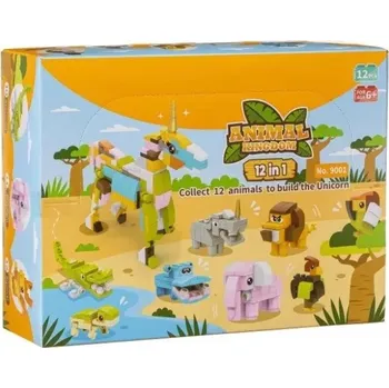 ostatní stavebnice L-W Toys Set kostek Jednorožec 12 v 1