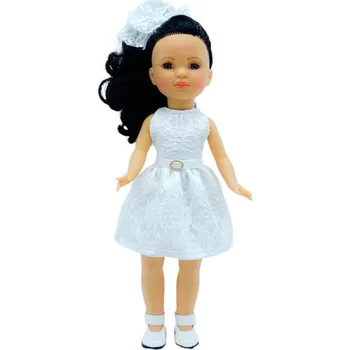 Panenka Panenka Simona v bílých šatech od firmy Folk Artesanía (40 cm )