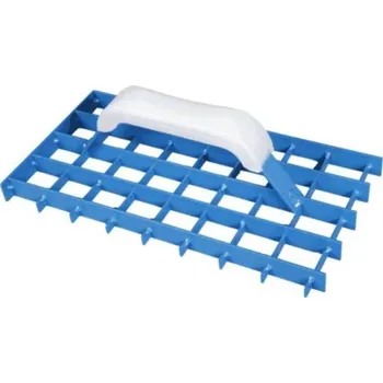 Zednické hladítko Škrabák mřížový ozubený ocel, 290 x 150 mm