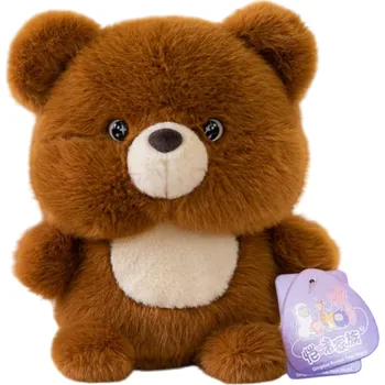 plyšák Plyšový tmavě hnědý medvídek 16 cm Hebká plyšová hračka z měkkého materiálu s výplní z PP bavlny Roztomilý mazlíček Dekorace a dárek