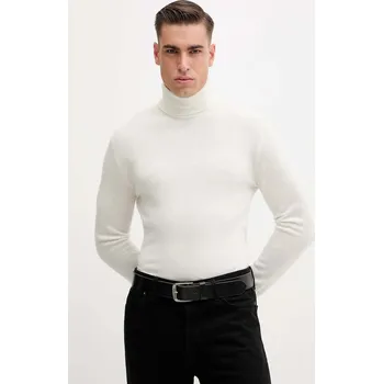 Pánské oblečení Vlněný svetr United Colors of Benetton 1002U2180 béžová 01X, vel. M