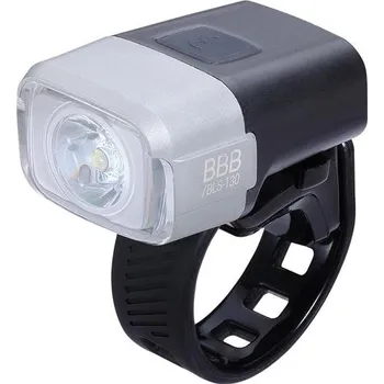 Cyklosvítilna osvětlení přední BBB NanoStrike 400 lm USB stříbrné