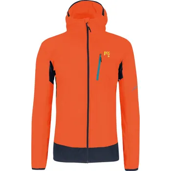 Cyklistická bunda KARPOS Cyklistická větruodolná bunda - LOT EVO - oranžová/černá