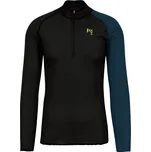 KARPOS Cyklistické triko s dlouhým rukávem - DINAMICO OCTA - černá/modrá