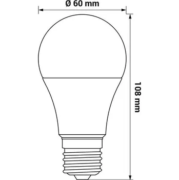 Žárovka Žárovka AMM-E27-A60-4,9W-CW