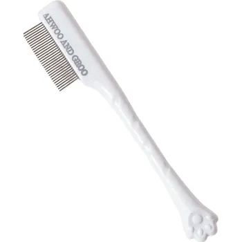 Kosmetika pro psa Hřeben pro obličej a tlapky domácích mazlíčků 9,7 x 1,2 cm Jemný kartáč na srst psů a koček Péče o srst a masáž pleti bílá