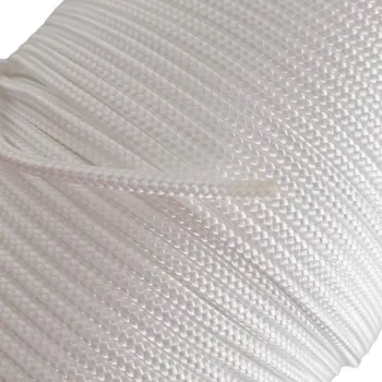 Šňůra pletená s jádrem PA 6 mm, 100 m, bílá, ENPRO