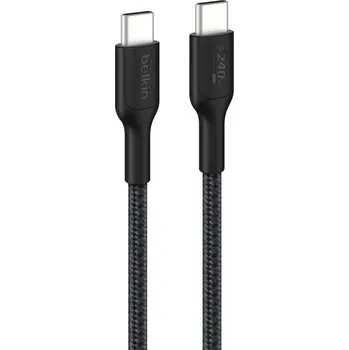Datový kabel Belkin BOOST CHARGE™ PRO USB-C/USB-C kabel 240W, 2m, černý - odolný CAB025HQ2MBK