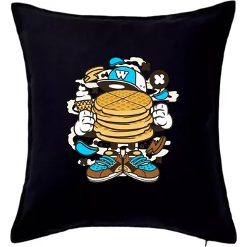 Polštář Waflák - Polštář 50x50 - 50x50 - Pouze potah ( Černá )