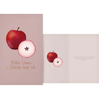 Vánoční přání jablko