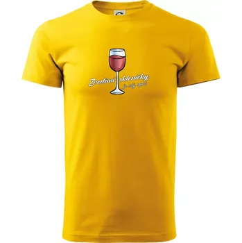 Pánské tričko Zvedání skleničky je můj sport - Triko extra velké (5-8XL) - 6XL ( Žlutá )
