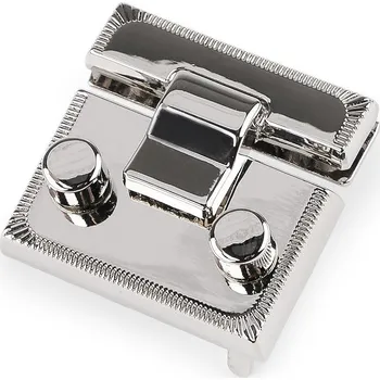 Sada zapínání na tašku 34x36 mm, barva 1 nikl