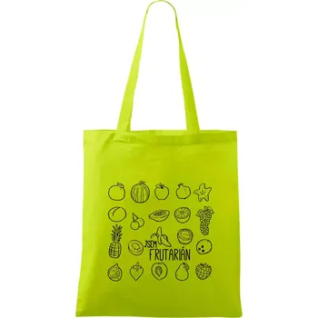 Jsem frutarián - ovoce - Taška bavlněná - 42 x 38 cm ( Limetková )