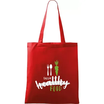 Fresh healthy food - Taška bavlněná - 42 x 38 cm ( Červená )