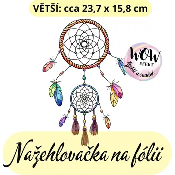 Nažehlovačky na fólii Nažehlovačka na fólii, LAPAČ SNŮ, 1 kus Zvolte VELIKOST motivu ZDE:: Větší