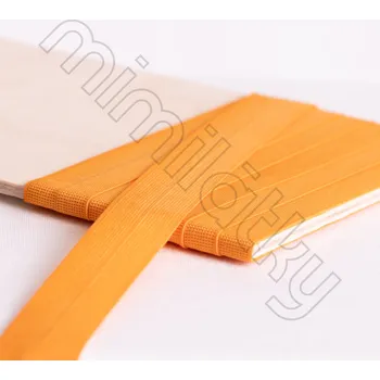 Textilie Lemovací pruženka matná hořčicová 21mm