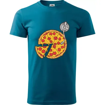 Pizza DJ - Klasické pánské triko vyšší gramáže - XS ( Petrolejová )