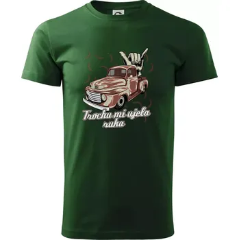 Trochu mi ujela ruka - Triko extra velké (5-8XL) - 7XL ( Lahvově zelená )