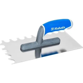 Zednické hladítko Hladítko nerezové s půlkulatými zuby MASTERLINE XL 130 x 270 mm, zub 15 X 20