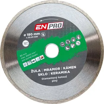 Řezný kotouč Kotouč diamantový plný Ø 180 x 1.6 x 22.3 mm, ENPRO