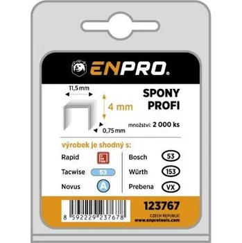 Průmyslová sponka Spony PROFI, 530/04 mm, 2000 ks, ENPRO