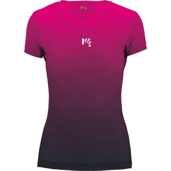 cyklistický dres KARPOS Cyklistické triko s krátkým rukávem - VERVE MESH W - modrá/růžová S