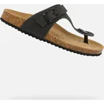 Dámské pantofle GEOX BRIONIA G011737 TMAVĚ ŠEDÁ 35