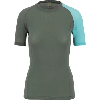 cyklistický dres KARPOS Cyklistické triko s krátkým rukávem - DINAMICO MERINO 130 W - zelená S