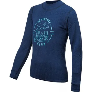 triko dlouhé dětské SENSOR MERINO DOUBLE FACE tmavě modré (triko dlouhé dětské SENSOR MERINO DOUBLE FACE tmavě modré)