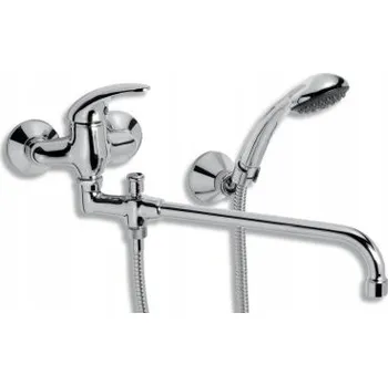 Vodovodní baterie Nástěnná vanová baterie NOVASERVIS stříbrná