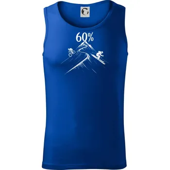 Narozeniny cyklista a lyžař 60 - Tílko pánské Core - XL ( Královská modrá )