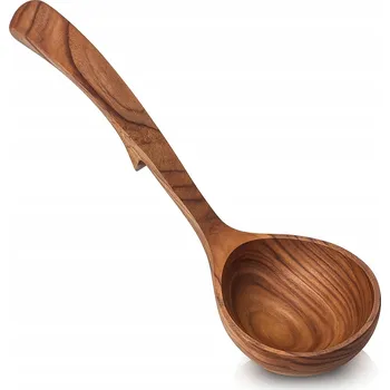 Obraz Dřevěná káď z akátového dřeva Ovesná Kaše Lžíce