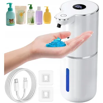 Dávkovač mýdla DÁVKOVAČ NÁDOBA NA MÝDLO TEČE DO NÁDOBY 380 ML NÁSTĚNNÁ DO KOUPELNY