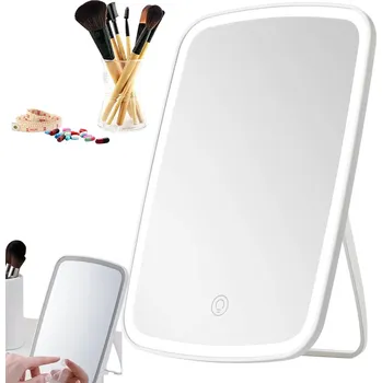 Zrcadlo Zrcadlo na líčení s LED podsvícením: Dotykový displej, 3 barvy světla.