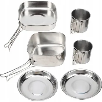 Pánev SADA Hrnec Pánev Konvice Turistické Kempi