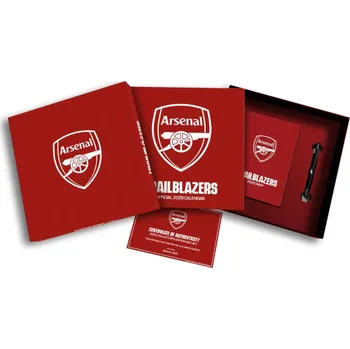 Diář Dárkový set FC Arsenal kalendář - diář - propiska (31,4 x 31,4 x 4,1 cm)