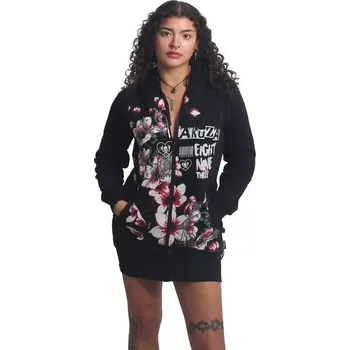 Dámská mikina Yakuza dámská mikina HANAMI LONG GLHZB 27103 Black