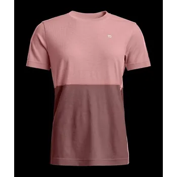 Dámské tričko Ortovox 185 Rock'N'Wool Dámské tričko s krátkým rukávem Size: S, Color: Dusk Rose