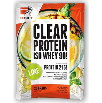 Proteinový nápoj Extrifit Clear Protein Iso Whey 90! 25g Varianta: limeta
