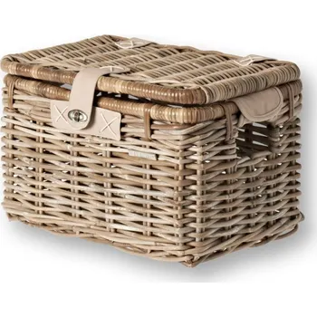 brašna na kolo koš BASIL Denton M nosičový ratan šedý