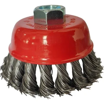 Drátěný kartáč Kartáč hrnkový, copy, nerez 80 mm, M14, ENPRO