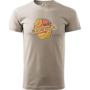 Brambůrky můj zlozvyk - Klasické pánské triko vyšší gramáže - L ( Ledově šedá )