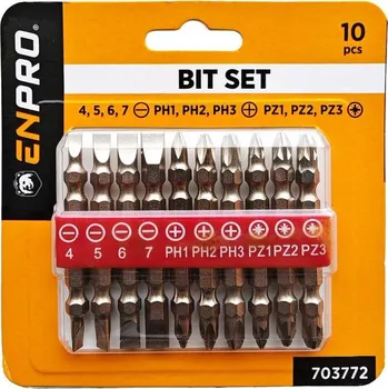 Bit Bity oboustranné, SET, 10 ks, CrV, ENPRO