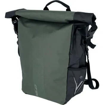 brašna na kolo brašna XLC V-light Rolltop zelená