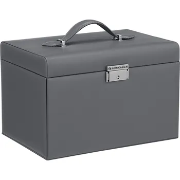 Šperkovnice SONGMICS Šperkovnice, 26x18x17cm, šedá Box na hodinky