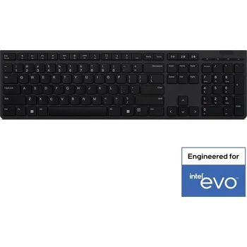 Klávesnice Lenovo 4Y41K04031 klávesnice Kancelář RF bezdrátové + Bluetooth Americká angličtina Šedá