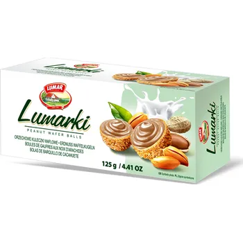 Čokoláda Lumar Lumarki vaflové bonbóny s kakaovým krémem a lískovými oříšky120g
